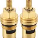 Faucet Cartridges for Grohe 45882000 45883000, 1/2 Cold Hot Ceramic Cartridge, 2-Hole installation faucet ceramic cartridge Replacement Assembly (45882000+45883000)