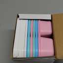 Canfanni 6 Pcs Snack Box Container Set, Reusable 3&4 Compartment Meal Prep Snack Containers for Adults Kids Toddler, BPA-Free Divided Lunchable Container for School, Work and Travel (5 Color)