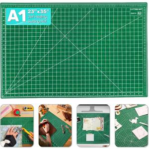 Self Healing Cutting Mat, 23" x 35", Double-Sided Rotary Cutting Mat for Sewing, Quilting, Scrapbooking, Fabric & Craft Cutting Board, (A1), Green