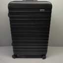 30" Hardside Large Checked Luggage, Hardshell Suitcase With Wheels, Expandable For Up to 15% More Space, With Scratch-Resistant Surface, Four Multi-directional Wheels, Black