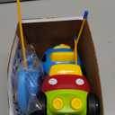 PREXTEX 2 Pack Remote Control Cars for 3-5 Year Old Boys - Truck and Tractor Toddler Toys with Easy Controllers - Sound and Light Play Features - Fun Easter Gift Basket Toy for Kids