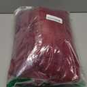 Super Soft Flannel Throw Blanket 50x60 Inches, Premium Checkered Jacquaed Silky Fleece Lightweight Bed Blanket All Season Use, Burgundy Strip, 50"x60"