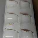 Zhehao 20 Pcs Porcelain Tea Set with Metal Holder and Spoon Adult Ceramic Tea Set European Flower Painting Teapot Cup Saucer Spoon for Women, Large Version(Modern Style)