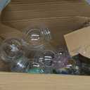 Mifoci 24 Pcs 4 Inch Empty Snow Globe Clear Fillable Water Globe with Screw Off Cap Empty Valentines Day Plastic Snow Case for DIY Crafts Home Decoration Display Plant
