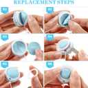 Veemoon 12pcs Macaron Screen and Eyeglass Cleaner Portable Phone Cleaning Wipes Cellphone Charm Clean Brush with Keychain for Mobile Phone Tablets Screen Eyeglass Lens, Microfiber Cloths