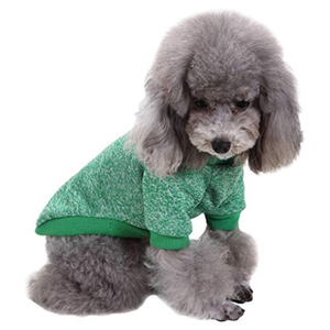 Jecikelon Pet Dog Clothes Dog Sweater Soft Thickening Warm Pup Dogs Shirt Winter Puppy Sweater for Dogs (Green, S)