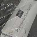 YOUDENOVA Hanging Closet Organizer and Storage, 6-Shelf Closet Hanging Storage Shelves, Grey