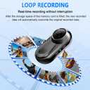 Mini Body Camera 1080P, 512G Thumb Vlogging Cam Hands-Free Recording, Action Camera with 360 Rotate Clip&Magnetic Clip, Wearable Video Recorder for Traveling/Motorcycle(SD Card Not Included) Black