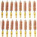 Bronze Bore Brushes - Premium Quality Bore Brushes for Cleaning and Maintenance of Pistols and Rifles (38Cal Ptl, 20pack)