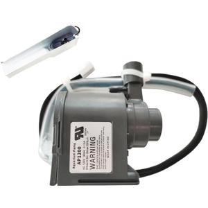 AP1200 AC120V Commercial Large Flow Water Pump Compatible with HZB-30F,HZB-38F,HZB-32,HZB-45,HZB-65,HZB-90,HZB-120,HZB-160 Ice Maker,Small-sized Circulating Submersible Pump,60Hz 0.13A, Hmax: 0.8m