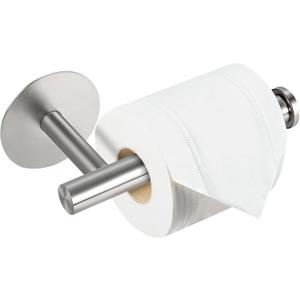Yagoo Self Adhesive Toilet Paper Holder, SUS304 Stainless Steel Rustproof Toilet Roll Holder No Drilling Adhesive Toilet Tissue Holder for Bathroom Kitchen (1, Silver)