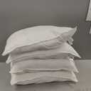 Amazon Basics Down Alternative Pillows for Stomach and Back Sleepers, Soft Density, Standard Size 26" x 20", White, 2-Pack