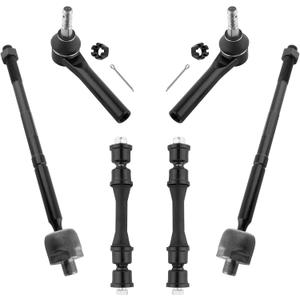 6pcs Front Suspension Kit Inner Outer Tie Rod Ends Sway Bar End Link Fit For Cadillac Escalade ESV For Chevrolet Silverado Suburban Tahoe For GMC Sierra Yukon XL K700432 ES800948 EV800938