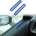 Voodonala for Challenger Door AC Outlet Vent Ventilation Grille Embellishment Cover Trim for 2015-2024+ Dodge Interior Challenger, ABS Blue 2pcs