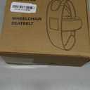 Wheelchair Seatbelt with Pocket Wheelchair Seat Belts for Adults Anti-Slip & Adjustable Wheelchair Accessories Safety Belt for Seniors Elderly, Patients, Anti-Fall Wheelchair Harness Vest (Black)