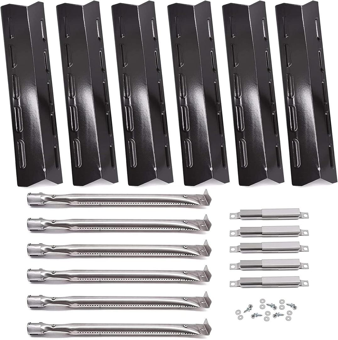 Grill Replacement Parts for Kenmore 6 Burner 146.23681310 146.47223610 14623681310 146.23766310 PG-40612SOL Gas Grill Flame Tamer 40800023 Burner 40700125 Crossover Tubes
