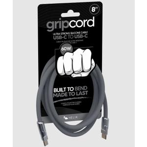 HELIX 8FT SILICONE USB-C CABLE - BLACK