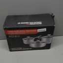 Aufranc Stainless Steel pots and pans set, 6 Piece Nonstick Kitchen Induction Cookware Set,Works with Induction/Electric and Gas Cooktops, Nonstick, Dishwasher