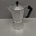 Primula Classic Stovetop Espresso and Coffee Maker, Moka Pot for Italian and Cuban Caf Brewing, Greca Coffee Maker, Cafeteras, 9 Espresso Cups, Silver