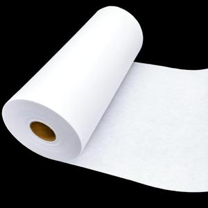 ANXINZENITH Heavy Weight Fusible Interfacing for Sewing-16.5" x 30.6 Yards,White Iron-On Non-Woven Fabric Stiffener,Suitable for Quilting,Crafts,Clothing,and Home Decor Sewing Materials80g/