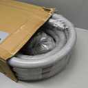 1-1/4(1.25) inch 25ft Liquid-Tight Conduit and Connector Kit,Flexible Non Metallic Liquid Tight Electrical Conduit Kit with 5 Straight and 3 90-Degree Connector Fittings,1in. Dia