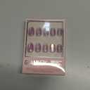 Glamnetic x GLAMZILLA Press On Nails - NOT YOUR CINDER-ELLA | Short Almond Nude Fake Nails with Velvet French Tip Effect, Salon Quality Wedding Nails | 15 Sizes - 30 Nail Kit with Glue