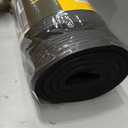CAP 1/2" Thick Yoga Mat, Exercise & Workout Mat with Strap, Black, 68"L x 24"W x 0.5"Th