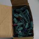 PREXTEX Christmas String Lights with Green Wire - 100 Count, 20 Ft Multicolored Christmas Tree Lights for Xmas Decorations Indoor and Outdoor - Incandescent String Light for Patios, Fences, Holidays