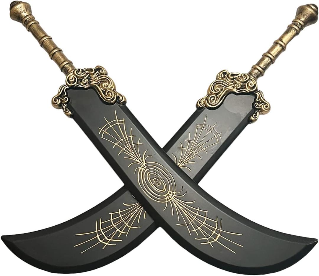 LALAPORT 41 Inch 2 Pcs Set Medieval Fantasy Elder Ring Foam Sword for Video Game, Cosplay Costume Prop, Collection, Gift (Greatsword)