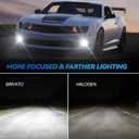 LED Fog Lights for 2010-2013 Chevrolet Camaro, Front Driving Fog Lamps Assembly Replacement Kit, Clear Lens1 Pair