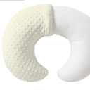 Nursing Pillow and Positioner, Breastfeeding, Bottle Feeding, Baby Sitting Support with Removable Ultra Soft Cover, Tummy Time Support for Baby Boys and Girls (Tender Yellow)