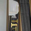 TNOMS 5-Piece Towel Bar Set Brushed Gold Bathroom Hardware Accessories Set Includes Upgraded Double Base Toilet Paper Holder, Modern Square Towel Holder Set Stainless Steel Wall Mount 23.6 Inch