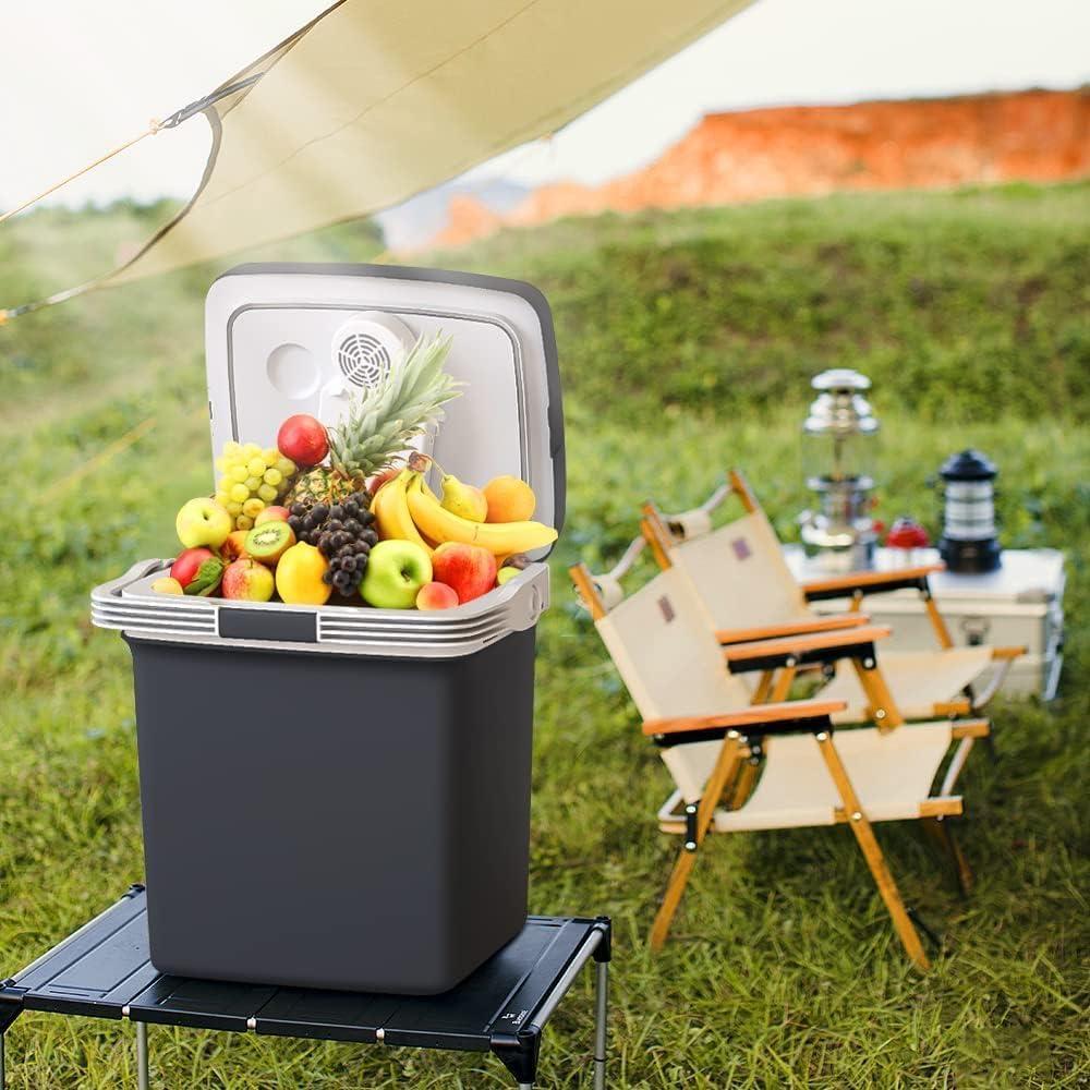 Portable Car Fridge for Tesla Model Y, Car Coolers Car Refrigerator for Vehicles, Travel, Camping & Picnics