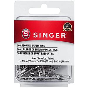 Singer Safety Pins, 50 Count, Size 1-3 Pkg