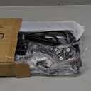 CCCEI Modular Pegboard Rack Power Tool Organizer with Charging Station. 4 Layer Wall Mount Drill Holder, Tool Battery Charger Organizer. Garage Shop Storage Utility Shelf with 10FT Power Strip. (Black)