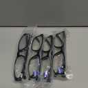 Gaoye +1.25 Reading Glasses Men - Blue Light Blocking Lenses, TR90 Frames, UV400 - Eyeglasses with Clear Vision (A4 Pack Black)