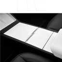 Center Console Wrap Carbon White for Tesla Refresh Model 3 2024-2026 and Model Y Juniper 2025-2026,Console Cover for Tesla Interior Decor Accessories