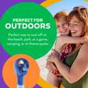 O2COOL Elite Battery Powered Handheld Water Misting Fan (Blue)