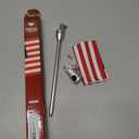 Diamond Plate BKFLAGPL Motorcycle Flagpole Mount and American Flag USA