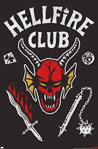 Trends International Netflix Stranger Things: Season 4 - Hellfire Club Wall Poster, 22.375" x 34", Unframed Version, 2 Pack