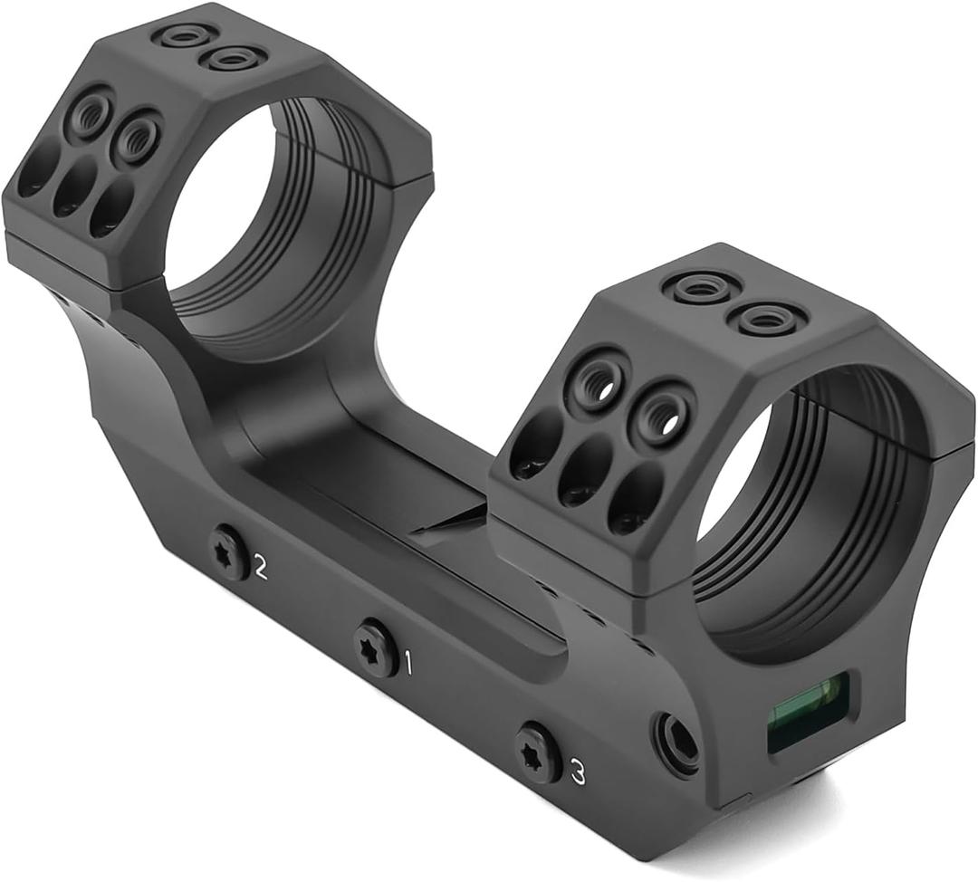 One-Piece Scope Mount with Bubble Level for Picatinny Rail Fits 1 inch 30mm 34mm Diameter Riflescopes