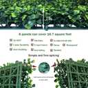 ODTORY Artificial Grass Wall Panels,20X20 in 6P UV-Anti Greenery Boxwood Panels for Indoor Outdoor Green Wall Decor & Ivy Fence Covering Privacy