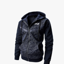 Men's Color Block Hoodie-Full Zip Ultimate Heavyweight Fleece Hoodie-Camo zip up hoodie With Kanga Pocket Size L