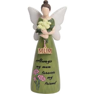 Mom Birthday Gifts,Mom Friend Birthday Gifts for Women,Mothers Figurine Gifts,Angel Figurine for Mothers Day,Sculpted Hand-Painted Figurine