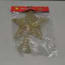 Christmas Tree Topper Glittering Gold Hollow Small Star Mini Christmas Tree Decoration 5 Point Star Xmas Treetop Ornaments