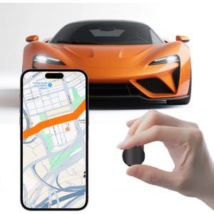 GPS Tracker for Vehicles, Kids, Pets & Assets  Real-Time Mini Tracking Device with SIM Card Support, No Subscription Required, Magnetic & Waterproof Locator with Long Battery Life iOS/Android