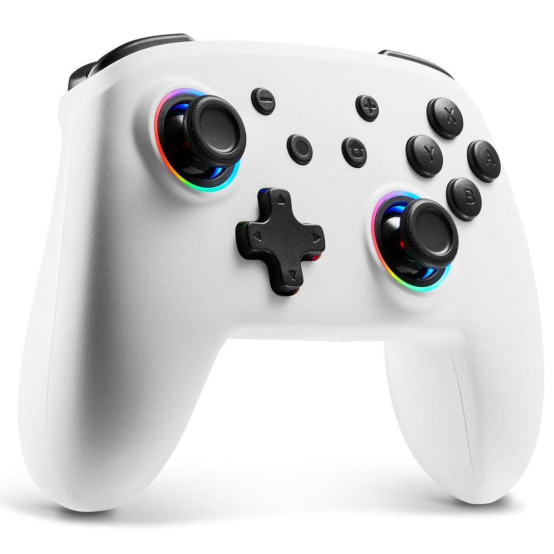 BINBOK GEMINI Switch Controller - HD Rumble, Hall Effect Joystick, RGB - Wireless Switch Pro Controller for Switch 2/Switch/Switch Lite/Switch OLED, Remote Gamepad with Macro/Turbo/Motion Control