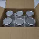 [6 Pack] 32 oz. Wide-Mouth Glass Mason Jars with Metal Airtight Lids and Bands 1 quart Large for Canning, Preserving, & Meal Prep