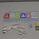 Arcade Neon Light Sign LED USB Powered Dimmable, Retro Ghost Arcade Game Room Neon Lighted Sign for Gaming Room Wall Decor Man Cave for Bedroom Baseroom Decorations Gift