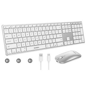 SEENDA Bluetooth Keyboard and Mouse Combo, Sleek Series